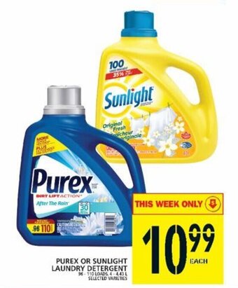 Food Basics Purex Or Sunlight Laundry Detergent offer