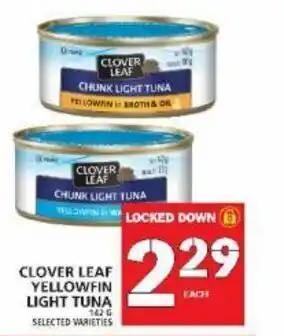 Food Basics Clover leaf yellowfin light tuna offer