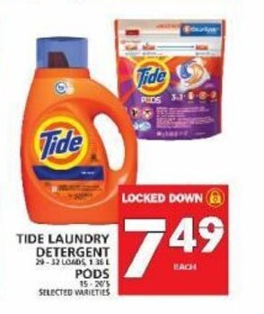 Food Basics Tide laundry detergent pods offer
