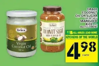 Food Basics Grace coconut oil or sugar marigold offer