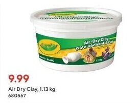 Staples Air dry clay offer