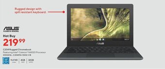 Staples ASUS C204 rugged chromebook offer