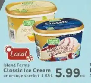Market Place IGA Island Farms Classic Ice Cream offer