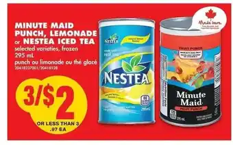 No Frills Minute Maid Punch offer