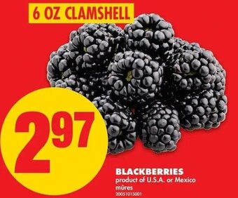 No Frills Blackberries offer
