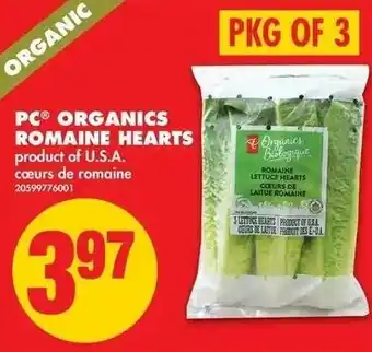 No Frills Organics Romaine offer