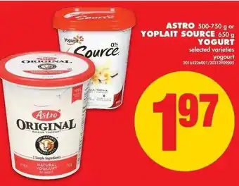 No Frills Astro Yoplait Source offer