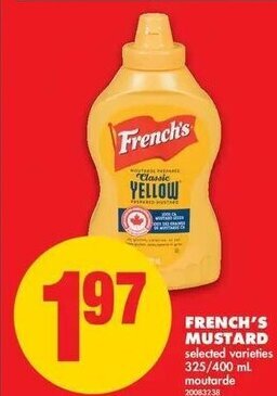 No Frills French's Mustard offer