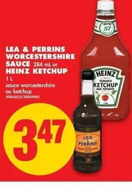No Frills Lea & Perrins Worcestershire Sauce offer