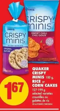 No Frills Quaker Crispy Minis Rice offer