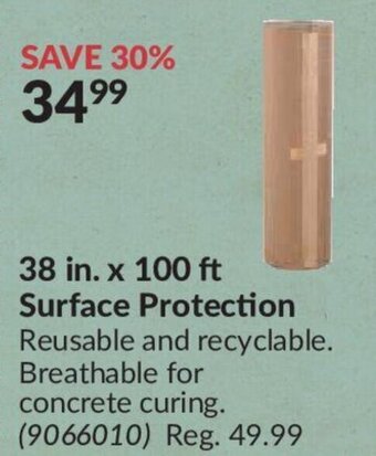 Princess Auto 38 in. x 100 ft surface protection offer