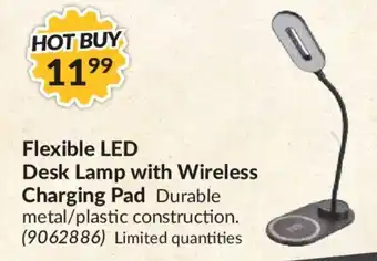 Princess Auto Flexible LED desk lamp with wireless charging pad offer