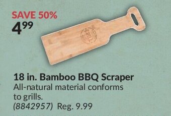 Princess Auto 18 in. bamboo BBQ scraper offer