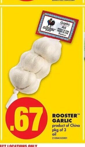 No Frills Rooster Garlic offer