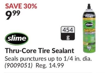 Princess Auto SLIME thru-core tire sealant offer