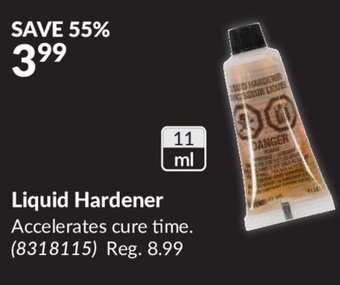 Princess Auto Liquid Hardener offer