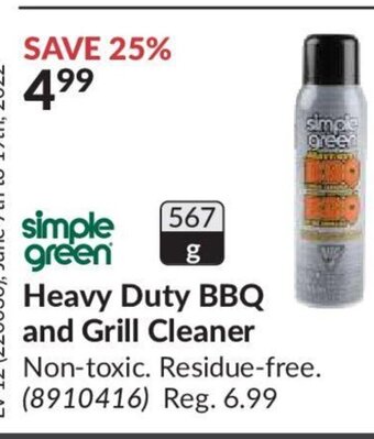 Princess Auto Simple Green Heavy Duty BBQ and Grill Cleaner offer