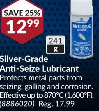 Princess Auto Permatex Silver-Grade Anti-Seize Lubricant offer