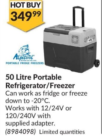 Princess Auto Alpicool 50 Litre Portable Refrigerator/Freezer offer