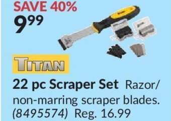 Princess Auto Titan 22 pc Scraper Set offer