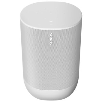 Best Buy Sonos Move Wireless Smart Speaker w/ Amazon Alexa and Google Assistant Built In - White offer