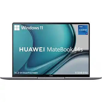 Best Buy HUAWEI MateBook 14s - 2.5K FullView Display Touchscreen Laptop, Ultra-slim Metal Body, Intel Core i7 11th Gen, Intel Iris Xe offer