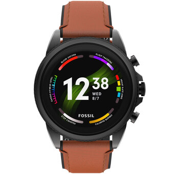 Best Buy Fossil Gen 6 44mm Smartwatch with Heart Rate Monitor - Brown offer