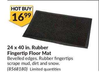 Princess Auto 24 x 40 in. Rubber Fingertip Floor Mat offer