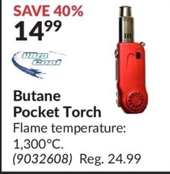 Princess Auto Ultra Cool Butane Pocket Torch offer
