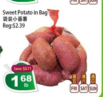 Farm Fresh Supermarket Sweet Potato in Bag offer