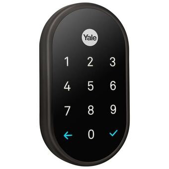 Best Buy Google nest x yale wi-fi smart lock with nest connect - black suede offer