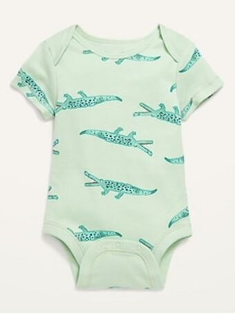 Old Navy Unisex printed short-sleeve bodysuit for baby offer
