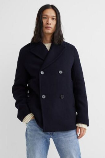 H&M Wool-blend pea coat offer