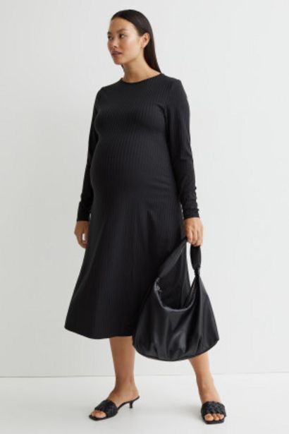 Mama ribbed dress offer at H\u0026M