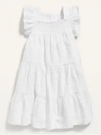 Old Navy Ruffle-trim seersucker swing dress for toddler girls offer