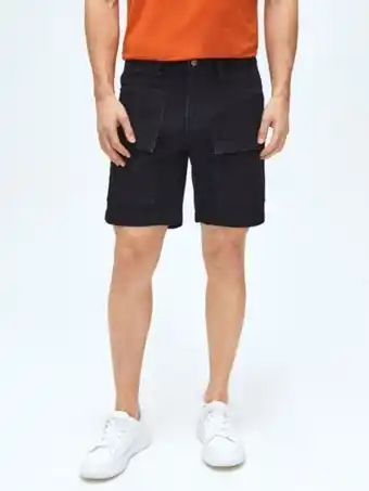SheIn Shein men flap pocket bermuda denim shorts offer
