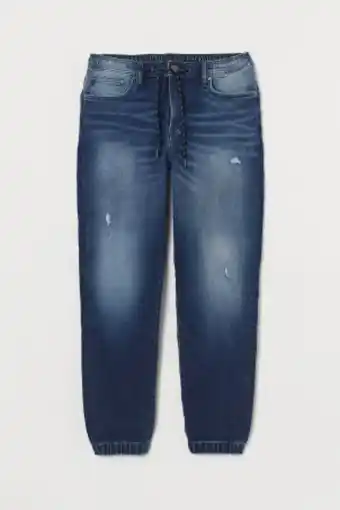 H&M Tapered denim joggers offer