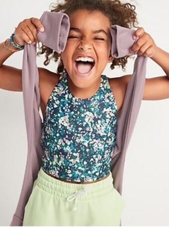 Powersoft longline sports bra for girls