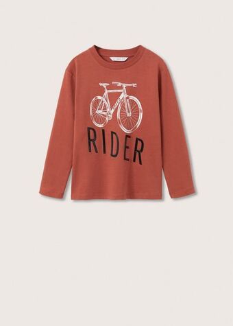 Mango Printed long sleeve t-shirt offer