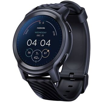 Best Buy Motorola moto watch 100 42mm smartwatch with heart rate monitor - phantom black offer