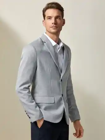 SheIn Shein men plaid print button front blazer offer