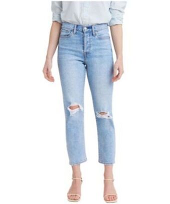 Mark's Women's wedgie high rise cropped straight jeans - bridge of bellflower offer