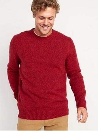 Old Navy Cozy crew-neck sweater for men offer