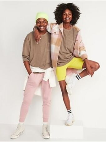 Old Navy Vintage garment-dyed gender-neutral long-sleeve t-shirt for adults offer