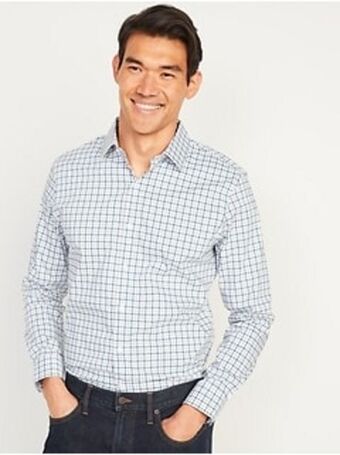 Old Navy All-new slim-fit pro signature performance dress shirt for men offer