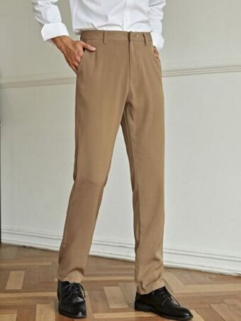 SheIn Men slant pocket tailored pants offer