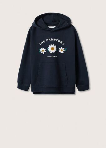 Mango Message cotton sweatshirt offer