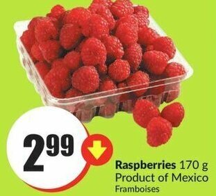 FreshCo Raspberries 170g offer