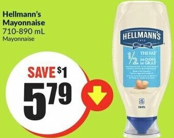 FreshCo Hellmann's Mayonnaise 710-890 ml offer