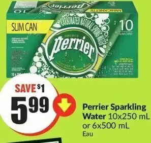 FreshCo Perrier Sparkling Water 10x250ml or 6x500ml offer